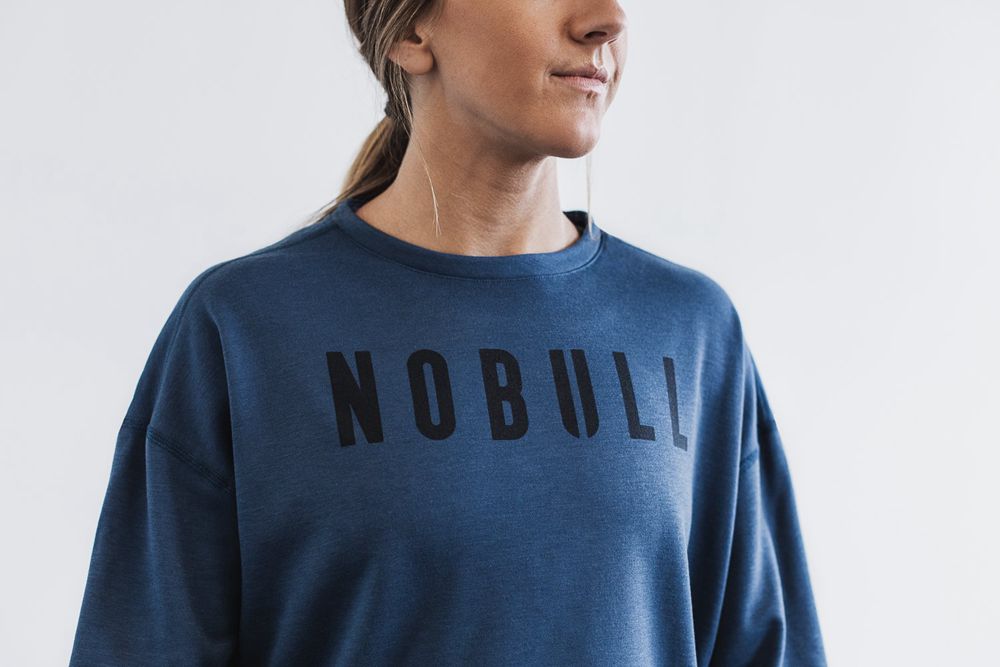 Sweats NOBULL Femme Bleu Marine - NOBULL Crew,France (2708-CTSQB)